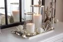 EDZARD Windlicht Sanremo Silber Kristallglas Bild 5
