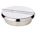 EDZARD Aschenbecher Ashburn mit Deckel Silber-Optik Bild 2