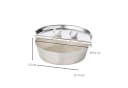 EDZARD Aschenbecher Ashburn mit Deckel Silber-Optik Bild 3