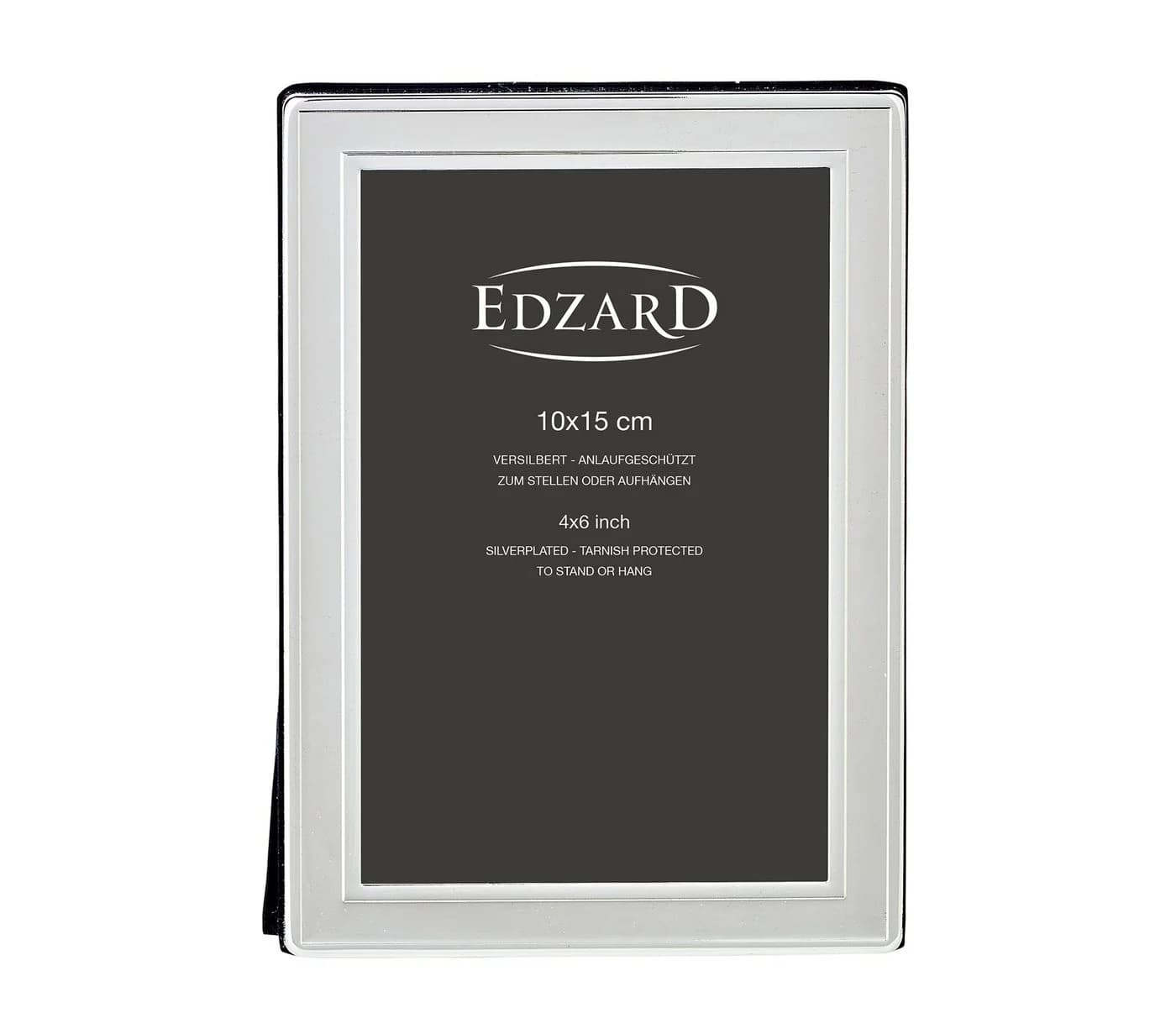 EDZARD Bilderrahmen Nardo versilbert für 10x15 cm Foto