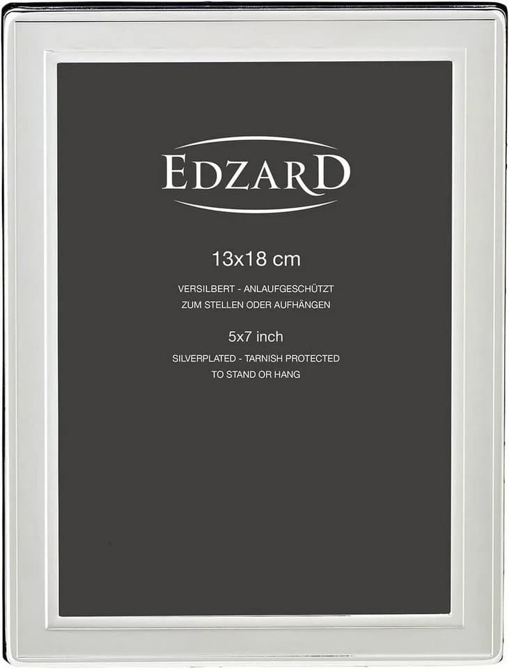 EDZARD Bilderrahmen Nardo, versilbert, 13x18 cm