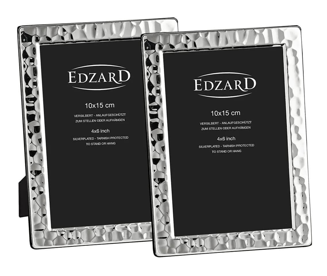 EDZARD Bilderrahmen Pavia Versilbert 2er Set 10x15 cm - Bild 2