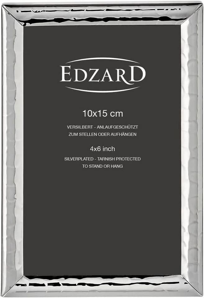 EDZARD Bilderrahmen Riga versilbert 10x15 cm