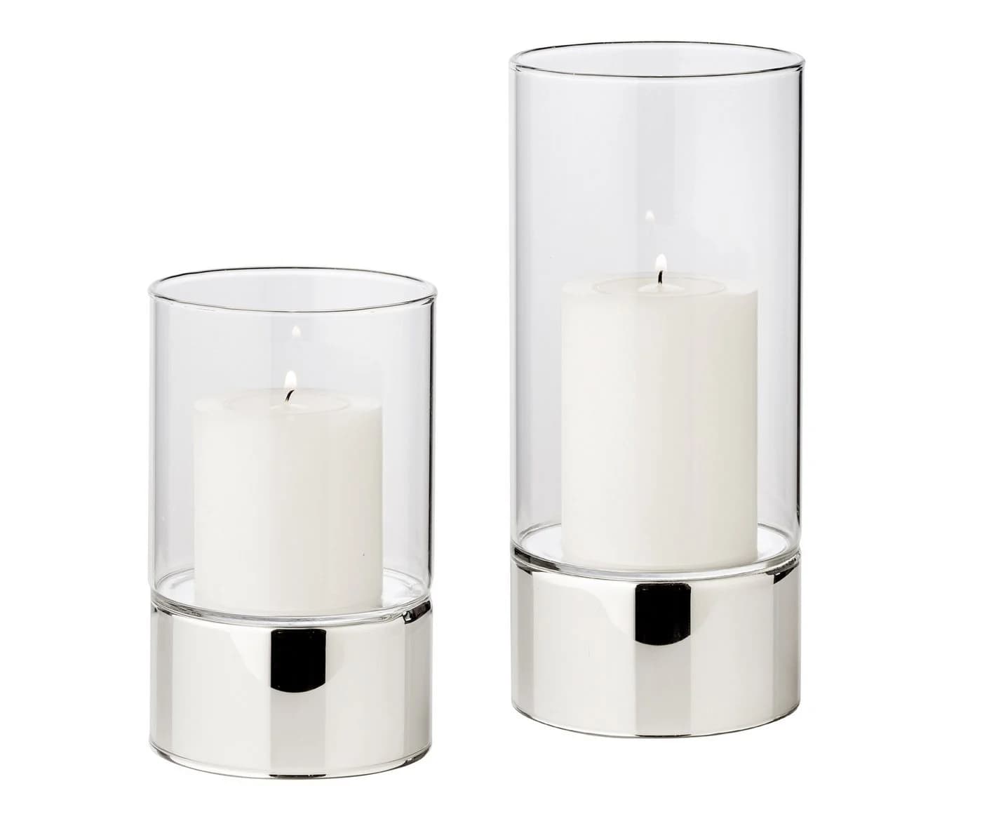 EDZARD Windlicht Granada 2er-Set Silber-Optik - Bild 2