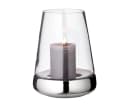 EDZARD Windlicht Bora Glas Silber-Optik Laterne Bild 2