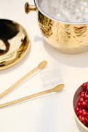 EDZARD Eiseimer Rico Gold-Optik mit Deckel, Sieb & Eiszange Bild 3