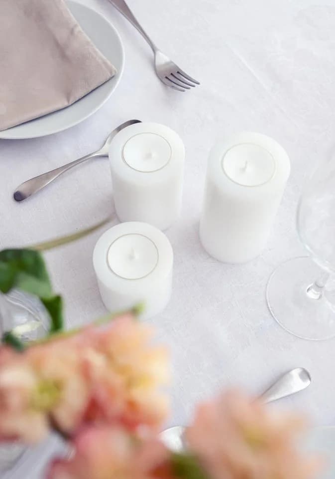 EDZARD Stumpenkerze Cornelius Ø 6 cm, Dauerkerze für Teelichter - Bild 3