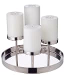 EDZARD Adventskranz Marabella Silber-Optik Edelstahl Bild 2