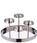 EDZARD Adventskranz Marabella Silber-Optik Edelstahl Bild 4