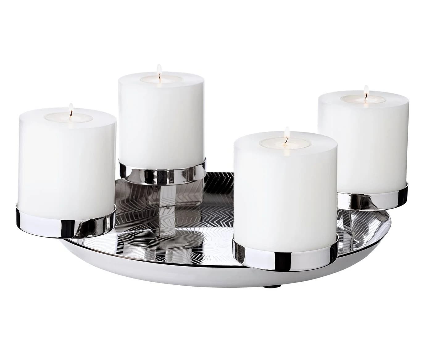EDZARD Adventskranz Kaya Silber-Optik 36 cm - Bild 2