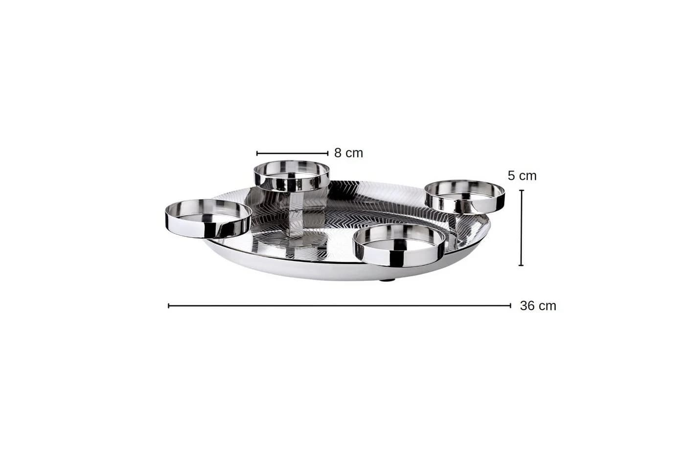 EDZARD Adventskranz Kaya Silber-Optik 36 cm - Bild 5