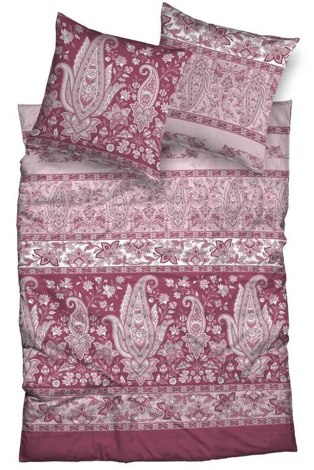 wohnTRAUM24 Bettwäsche Biber Smaragdgrün Paisley Ornamente - Bild 2