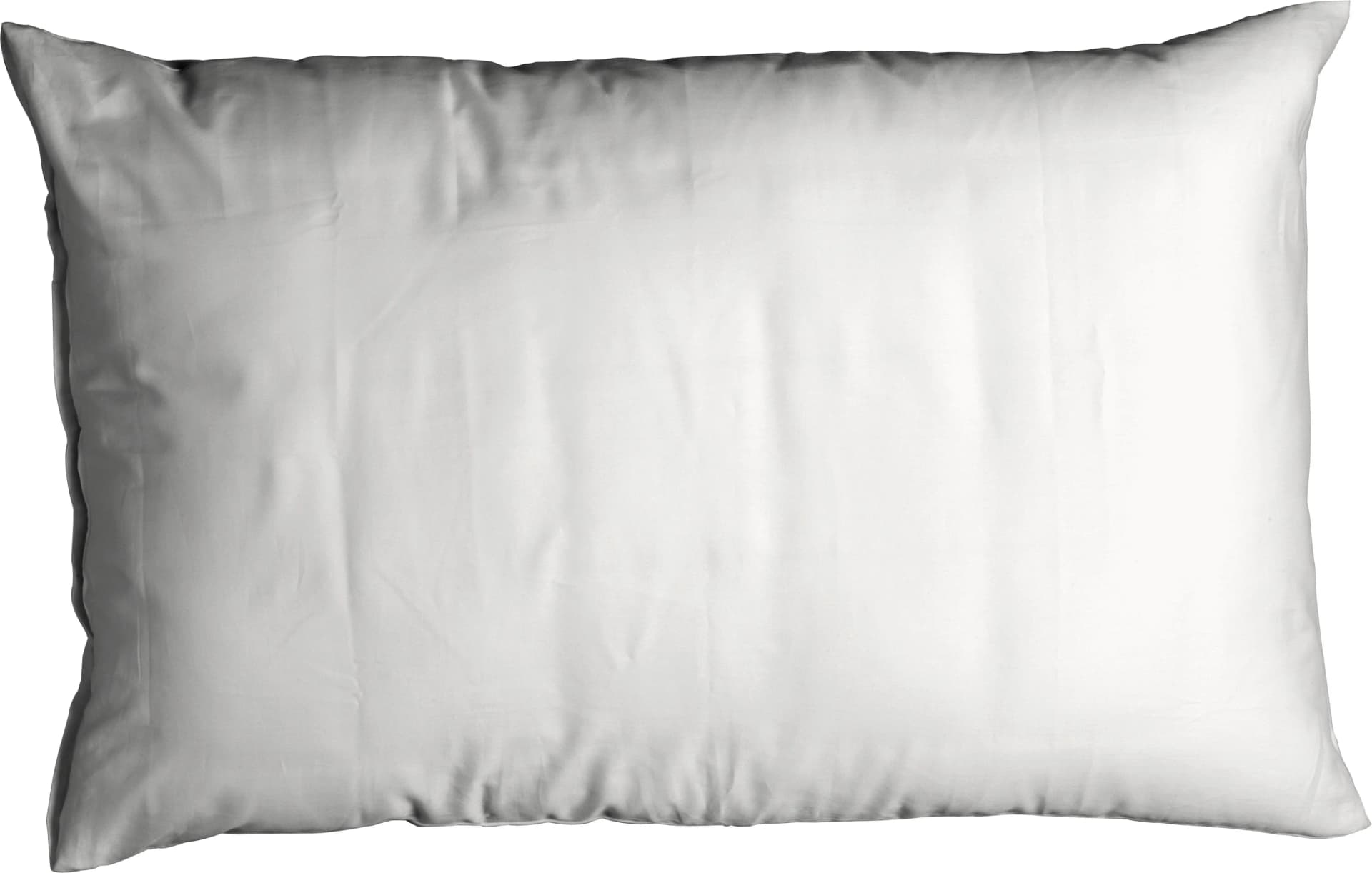 CASATEX Kissenbezug Uni Weiß Satin Baumwolle