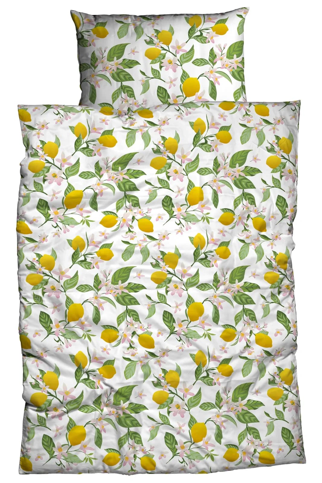 CASATEX Bettwäsche Lemon Gelb Grün Satin 100% Baumwolle 2-tlg