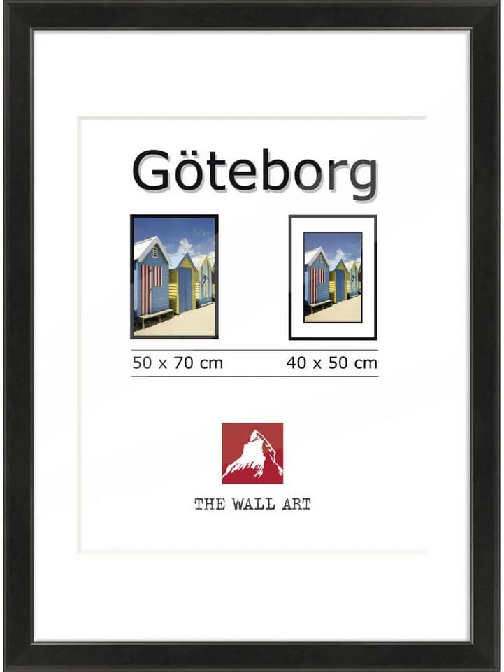 The Wall Bilderrahmen Holz Göteborg Schwarz 50x70 cm