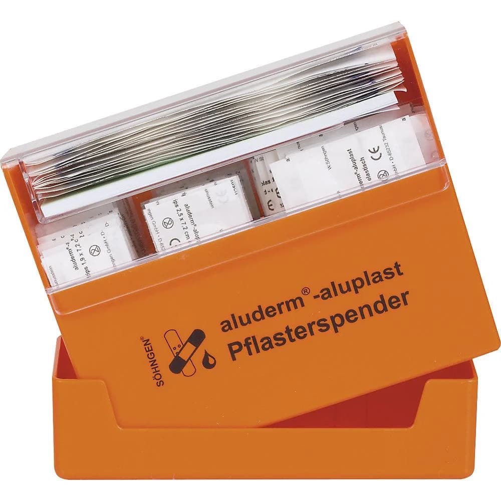 Söhngen ALUDERM®-ALUPLAST Pflasterspender Orange mit Füllung