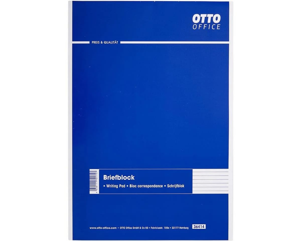Otto Office Notizblock Briefblock A4 Liniert Weiß - Bild 2