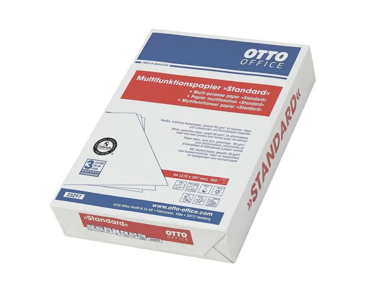 Otto Office Druckerpapier Standard DIN A4 80 g/m² Weiß 500 Blatt - Bild 2