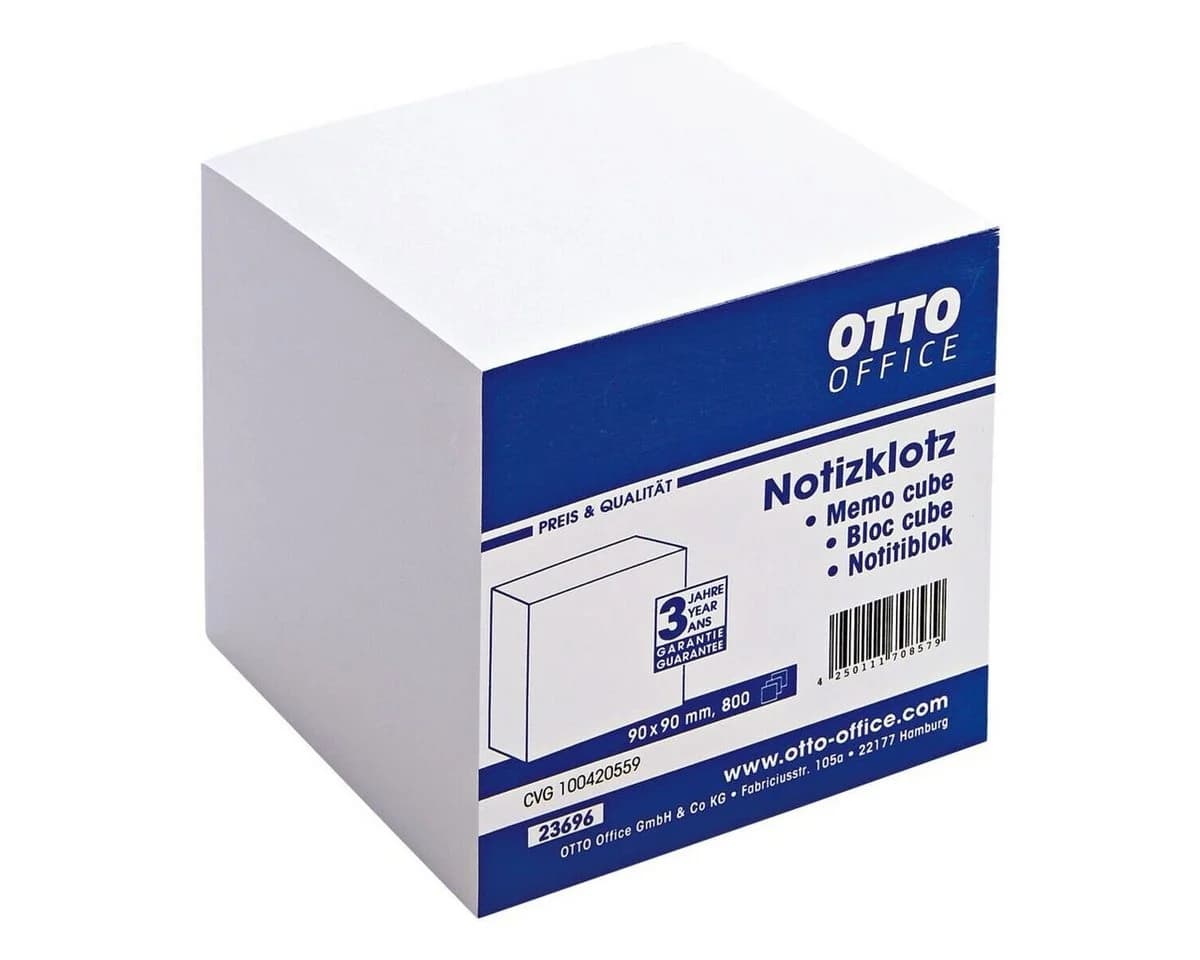 Otto Office Notizklotz 90x90 mm Weiß 800 Blatt - Bild 2