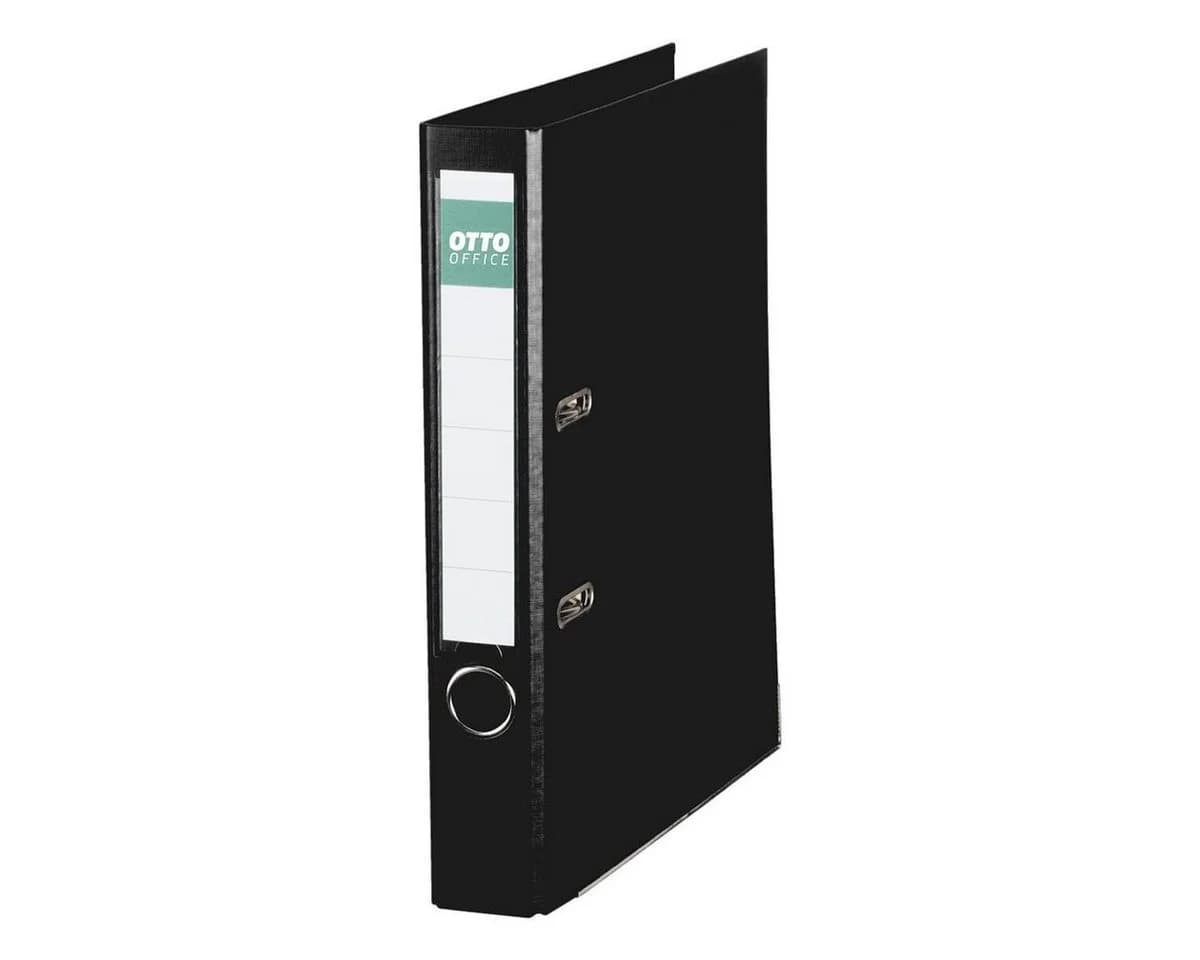Otto Office Aktenordner Exclusive II Schwarz 5 cm DIN A4 Polypropylen