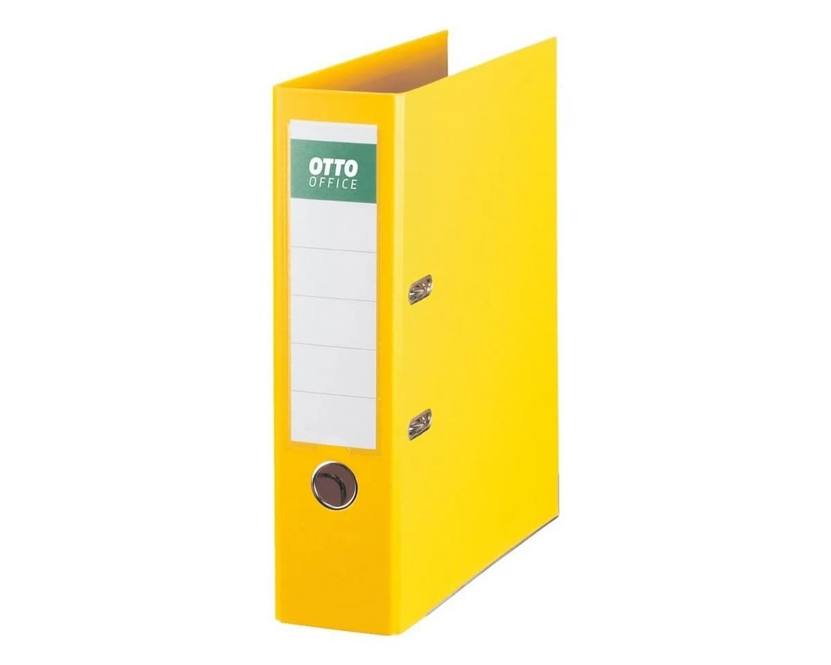 Otto Office Aktenordner Exclusive II DIN A4 8cm Rückenbreite Gelb