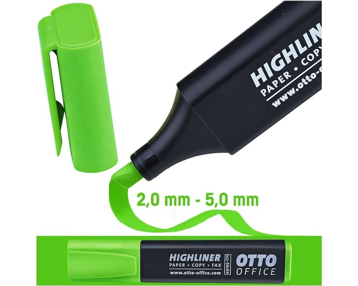 Otto Office Textmarker Highliner Grün Keilspitze - Bild 2