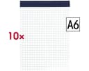 Otto Office Notizblock DIN A6 Kariert 10er-Pack Bild 2