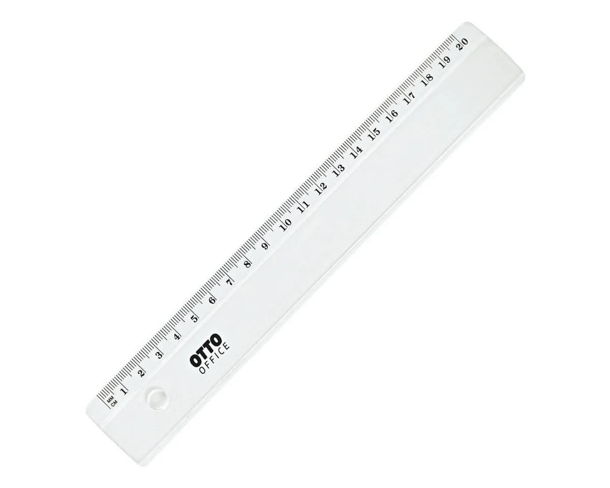 Otto Office Lineal 20 cm transparent mit Tuschekante - Bild 3