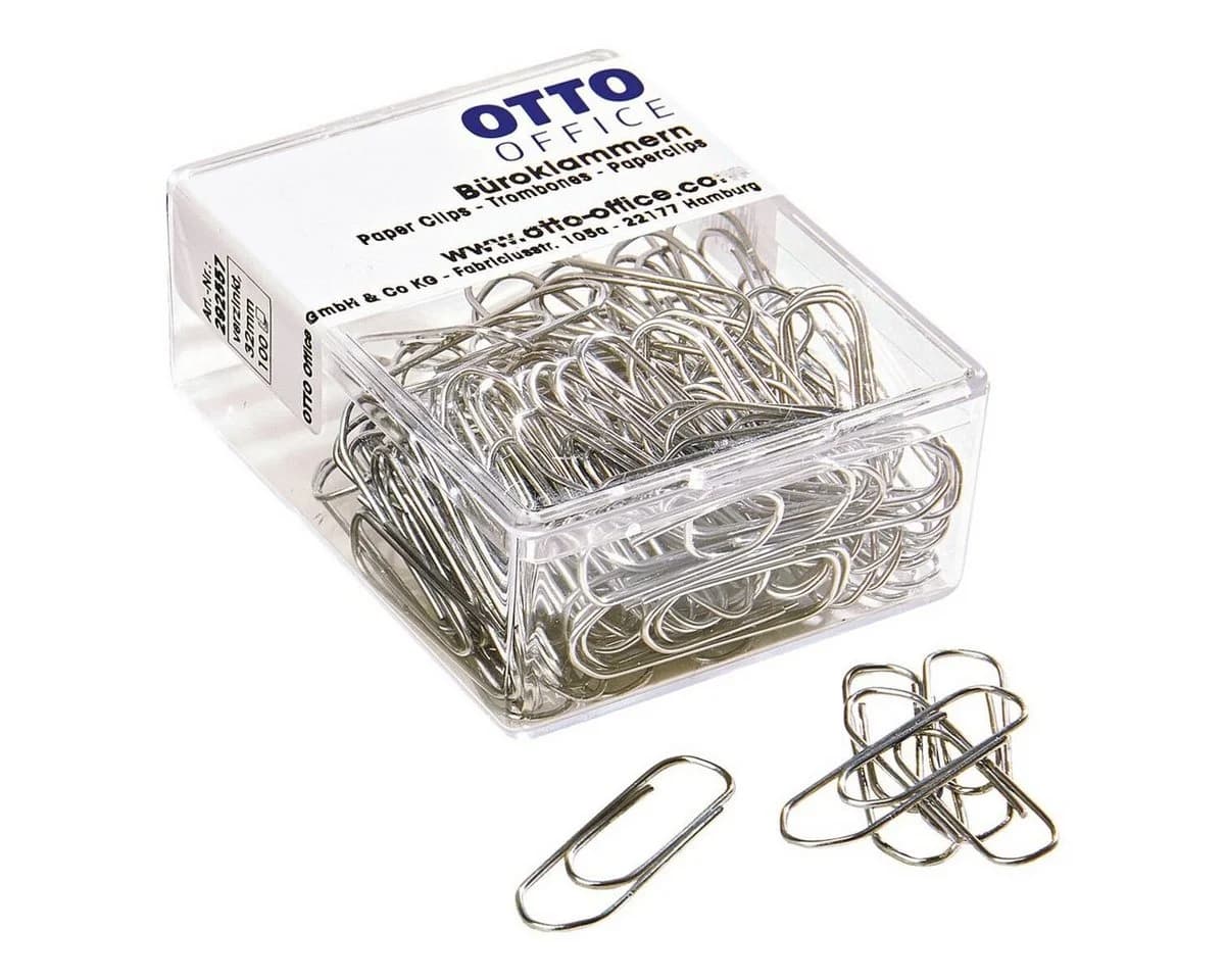 Otto Office Büroklammer 32 mm verzinkt eckig silber - Bild 2