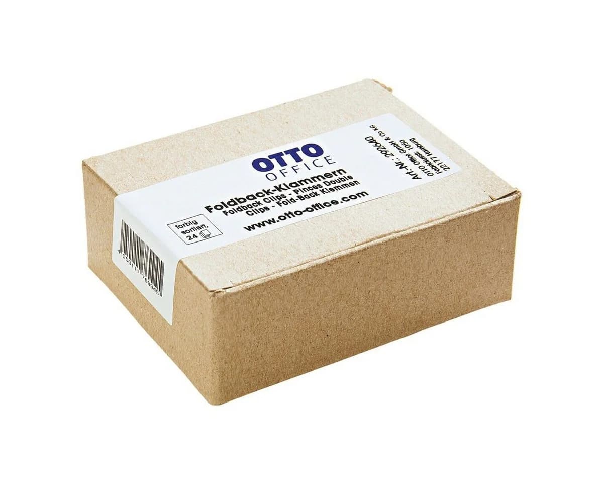 Otto Office Foldback-Klammern bunt 24 Stück 4 Größen - Bild 3