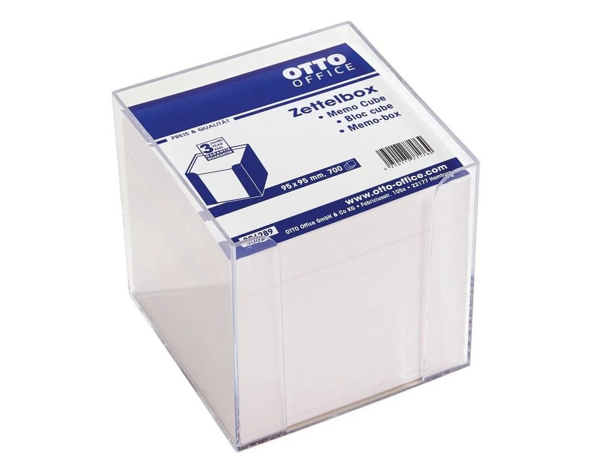 Otto Office Zettelbox 9x9 cm mit 700 Blatt weißem Papier - Bild 2