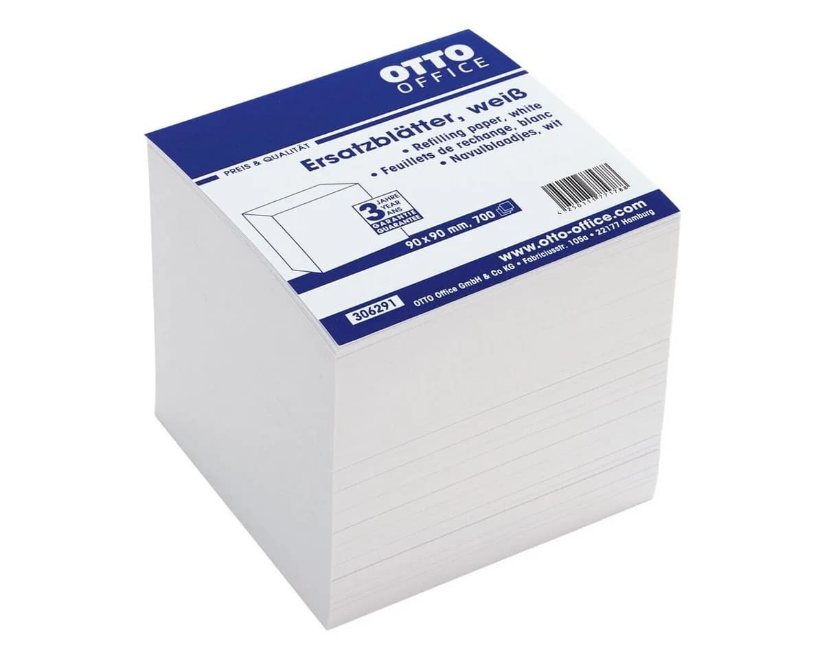 Otto Office Notizzettel 90x90 mm 700 Blatt Weiß - Bild 2