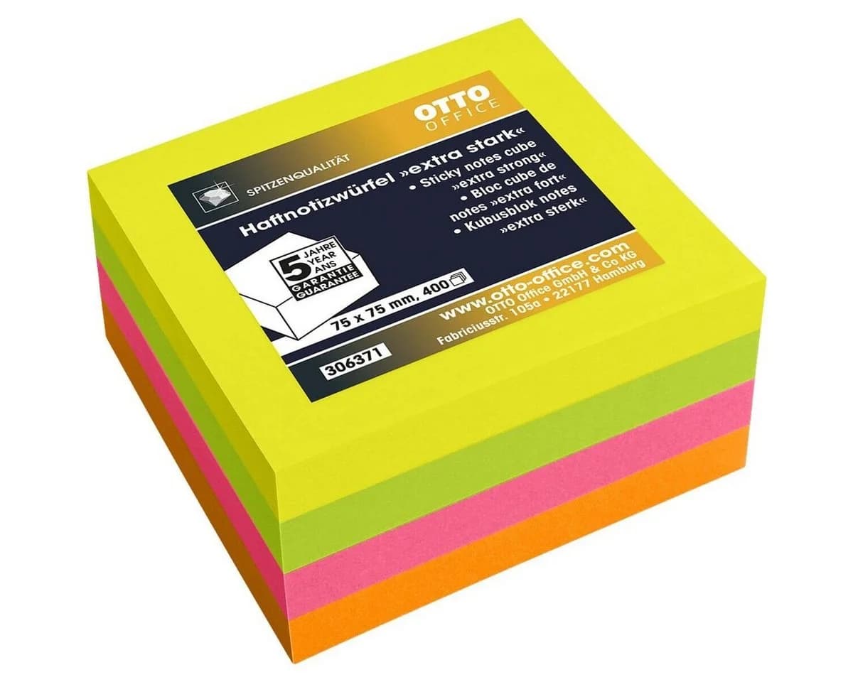 Otto Office Premium Haftnotizblock Neon 400 Blatt - Bild 2