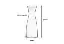 PearlCo Wasserkaraffe aus Glas 0,8l & 1,3l mit Deckel Bild 5