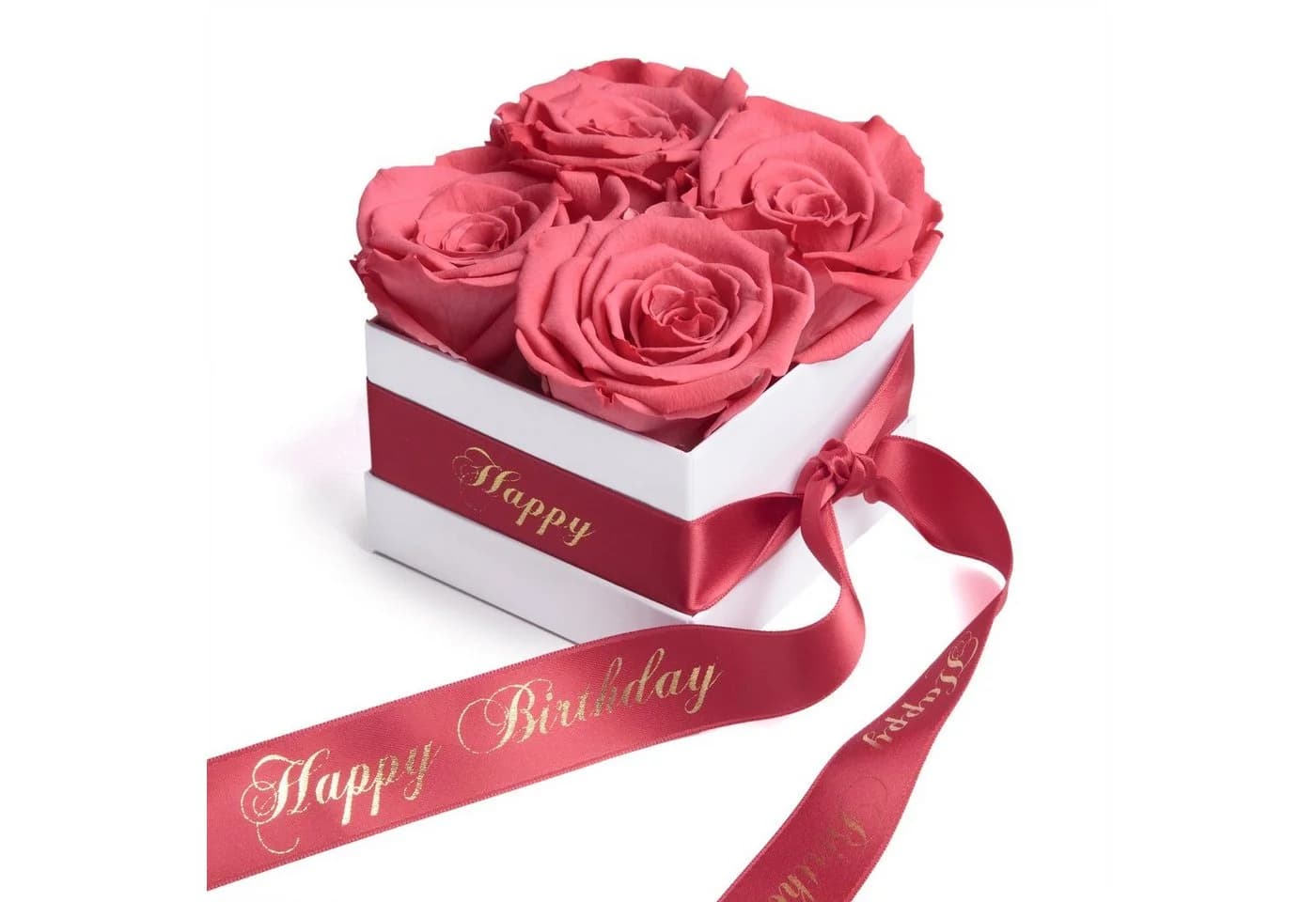 ROSEMARIE SCHULZ Heidelberg Infinity Rosenbox Happy Birthday Rot - Bild 3