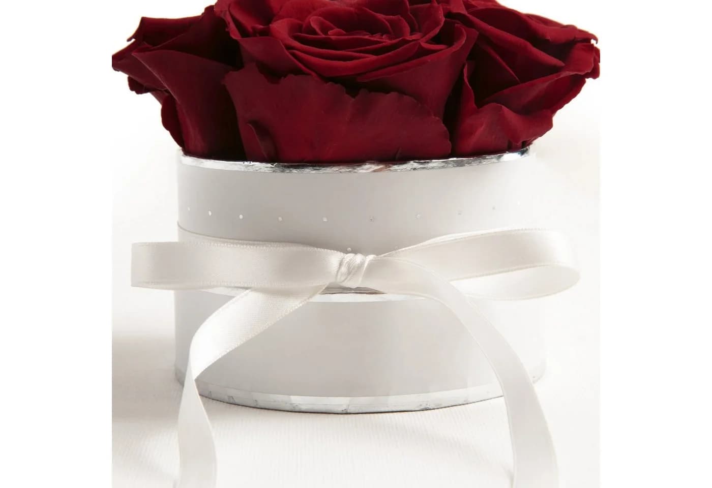 ROSEMARIE SCHULZ Heidelberg Infinity Rosenbox Dunkelrot 4 Rosen - Bild 4