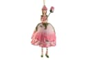 ROSEMARIE SCHULZ Heidelberg Blumenmädchen Figur Rose Rosa Dekohänger Bild 2