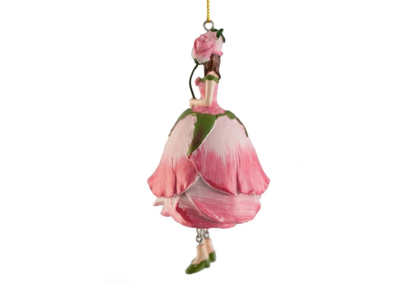 ROSEMARIE SCHULZ Heidelberg Blumenmädchen Figur Rose Rosa Dekohänger - Bild 3