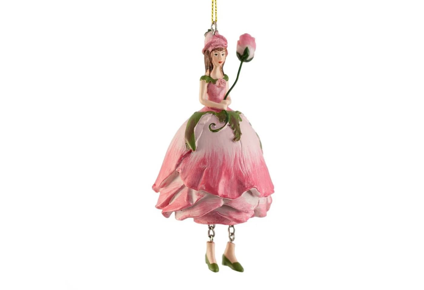 ROSEMARIE SCHULZ Heidelberg Blumenmädchen Figur Rose Rosa Dekohänger - Bild 5