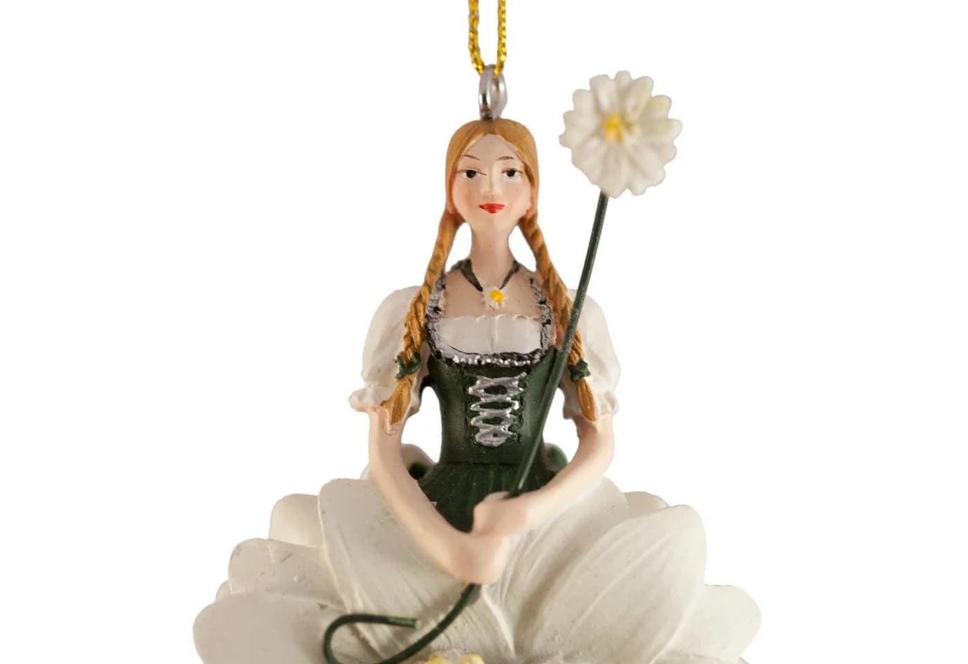 ROSEMARIE SCHULZ Heidelberg Dekofigur Blumenmädchen Edelweiss Dekohänger Kunstblume - Bild 5