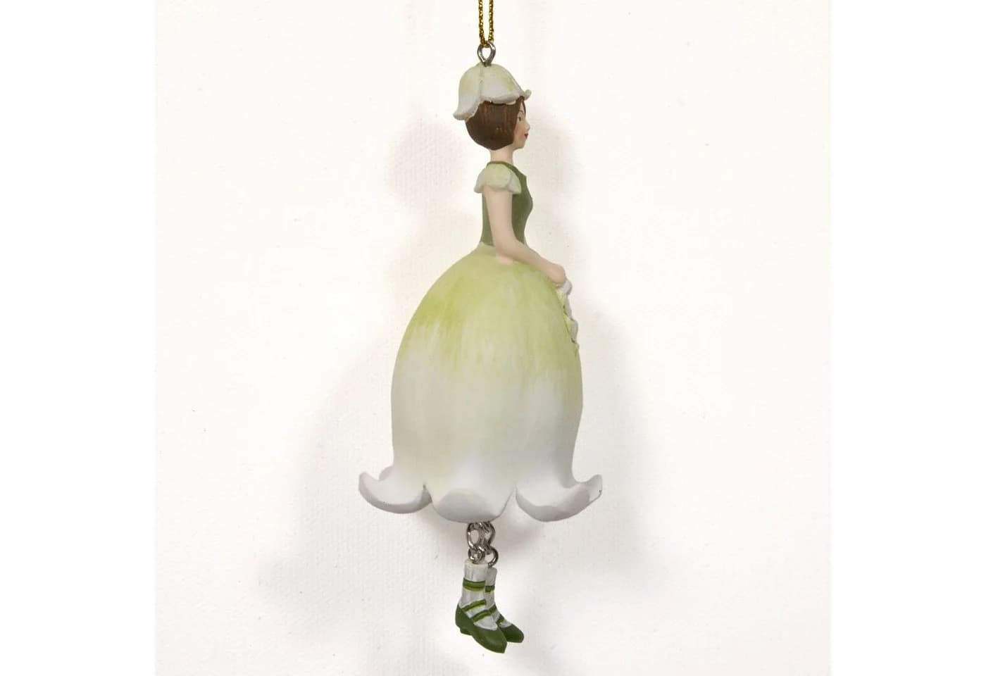 ROSEMARIE SCHULZ Heidelberg Dekofigur Blumenmädchen Maiglöckchen Polyresin