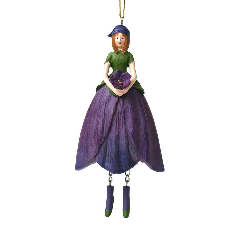 ROSEMARIE SCHULZ Heidelberg Blumenmädchen Veilchen Dekofigur