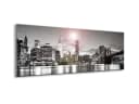 artissimo Glasbild New York Skyline Schwarz-Weiß Modern Bild 3