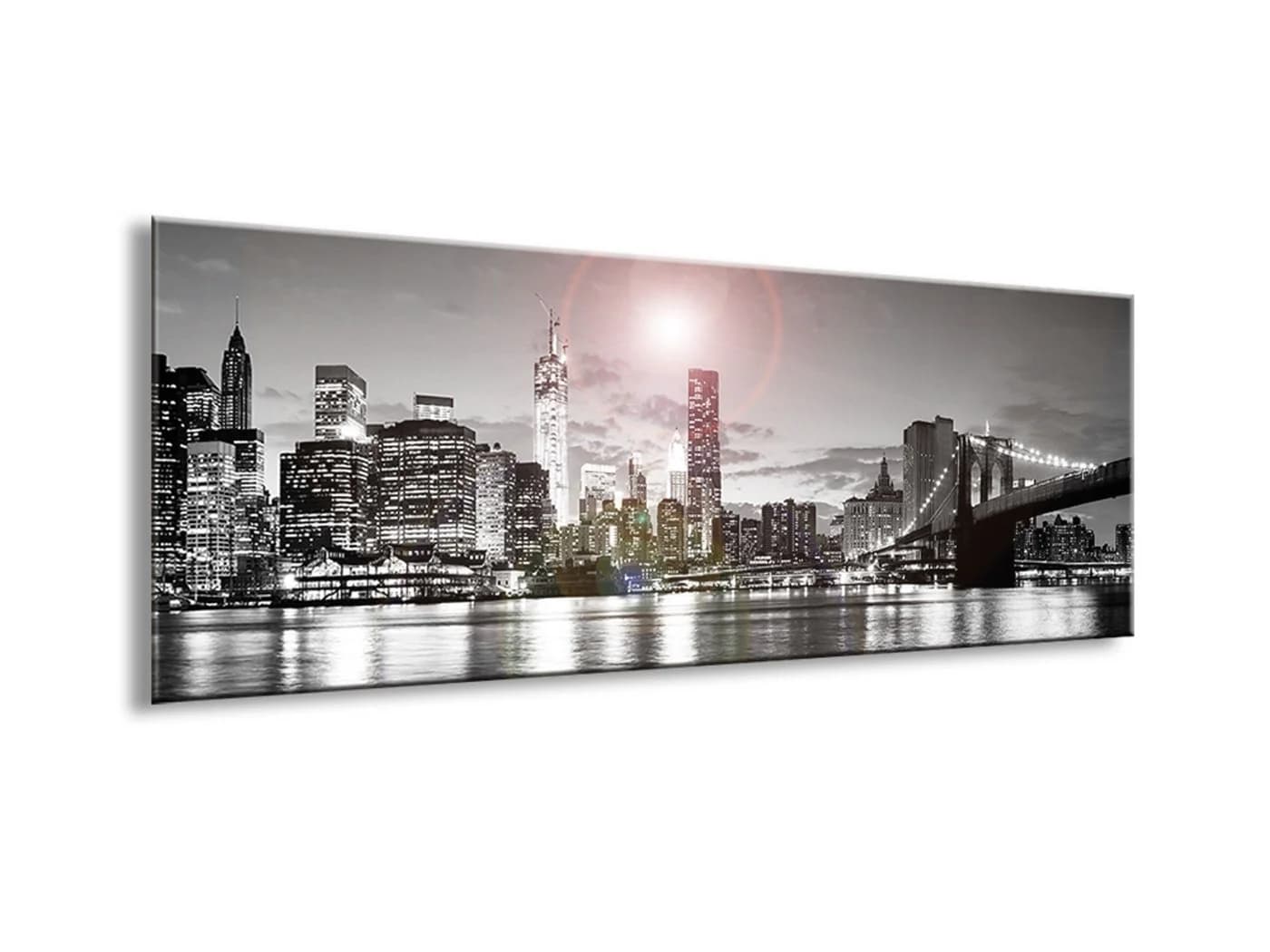 artissimo Glasbild New York Skyline Schwarz-Weiß Modern - Bild 3