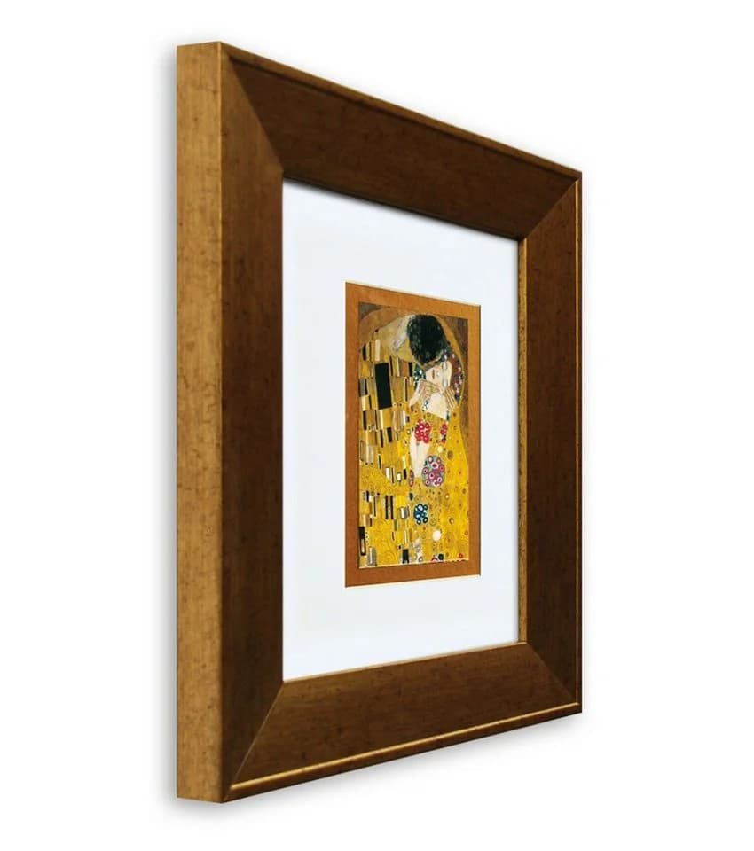 artissimo Bild mit Rahmen Gustav Klimt Der Kuss 41x36cm - Bild 3