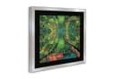 artissimo Gerahmter Kunstdruck Hundertwasser Grüne Stadt 53x53 cm Silber Bild 1