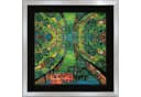 artissimo Gerahmter Kunstdruck Hundertwasser Grüne Stadt 53x53 cm Silber Bild 2