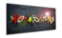 Artissimo Glasbild XXL 125x50 cm Kräuter Gewürze Bild 1