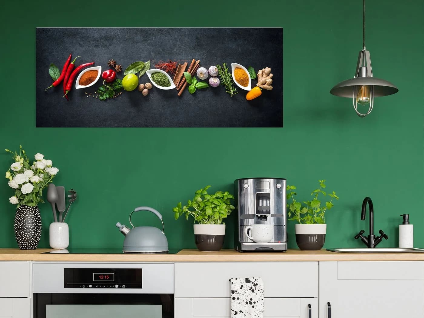 Artissimo Glasbild XXL 125x50 cm Kräuter Gewürze - Bild 3