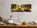 artissimo Glasbild Toskana Oliven mediterran Wandbild Querformat Bild 3